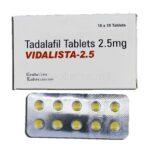 Vidalista (Tadalafil) 2.5 mg - 30 - 2-5-mg