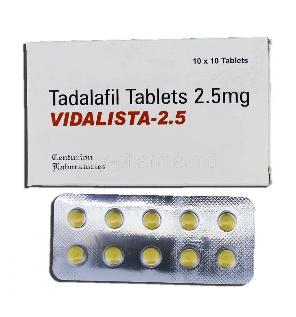 Vidalista (Tadalafil) 2.5 mg